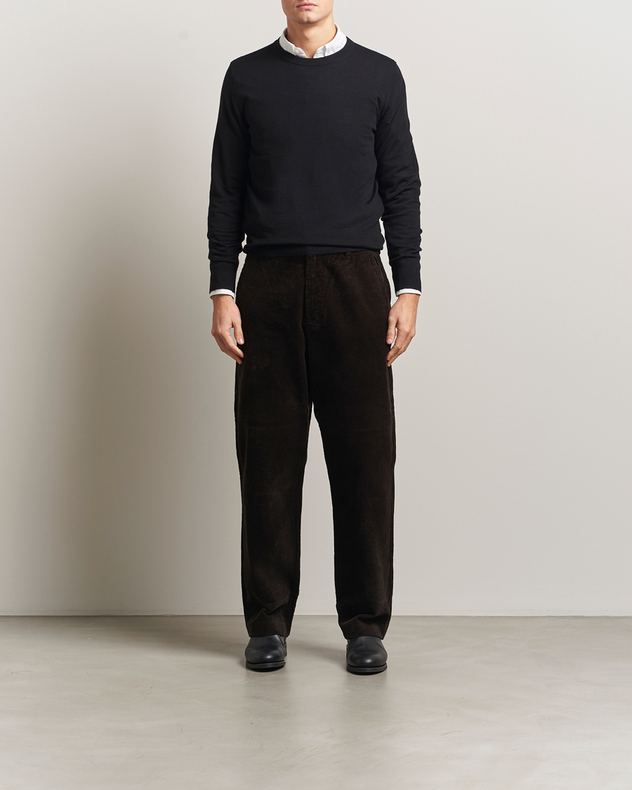 Homme | Pulls Et Tricots | Filippa K | Merino Round Neck Sweater Black