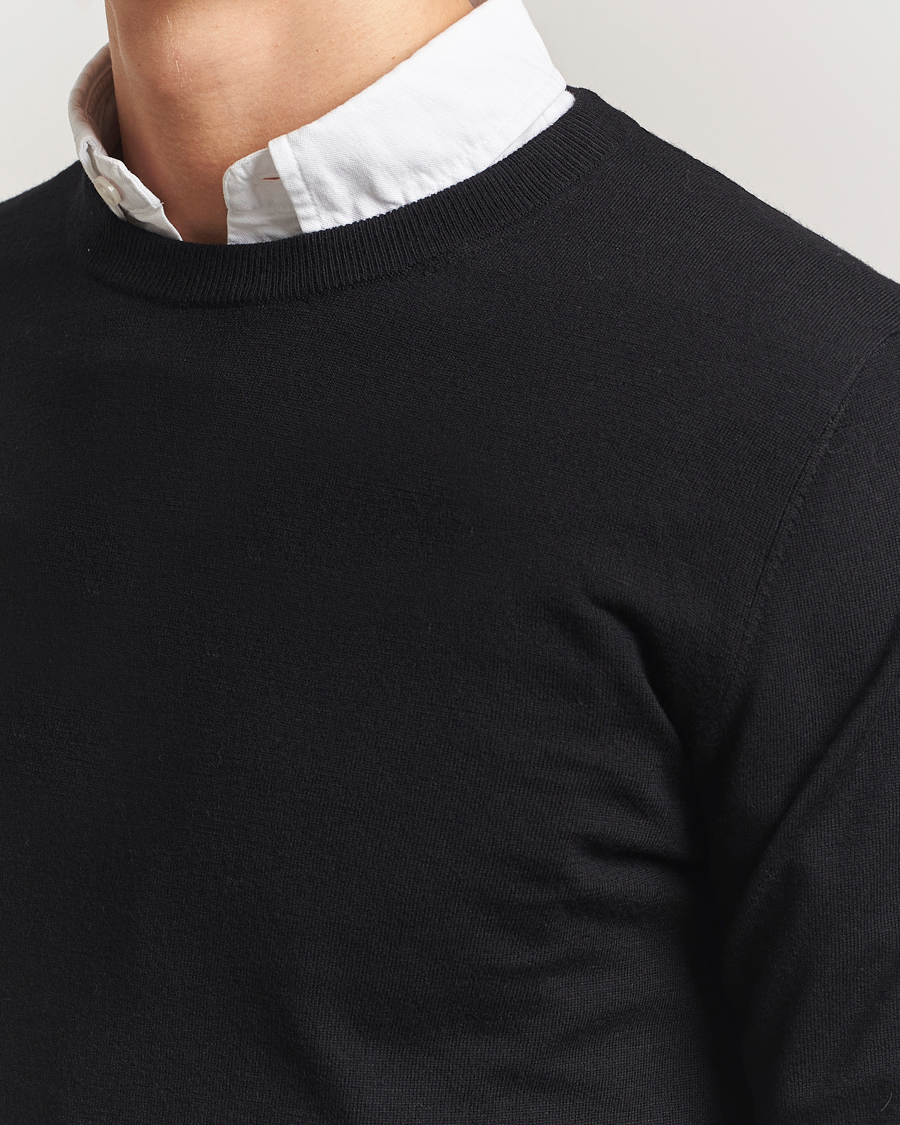 Homme | Pulls Et Tricots | Filippa K | Merino Round Neck Sweater Black