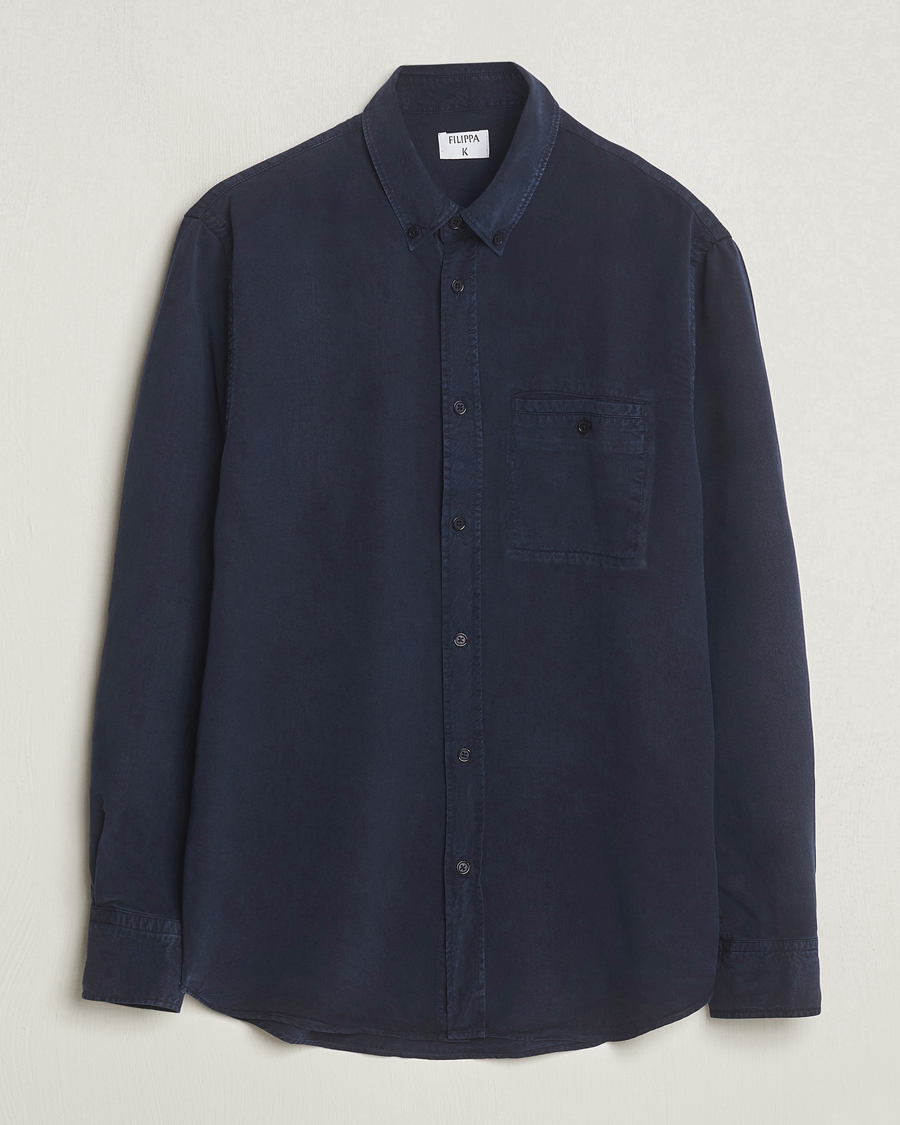 Homme | Chemises | Filippa K | Zachary Lyocell Shirt Navy