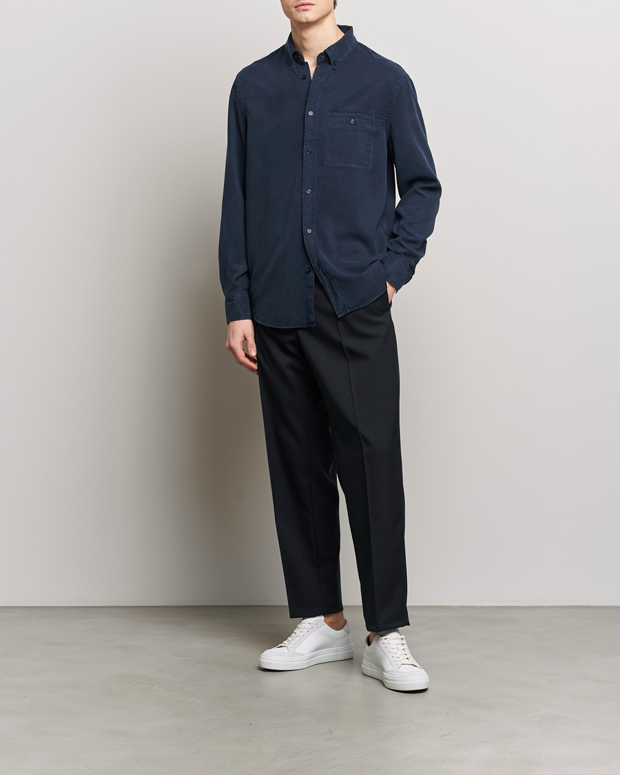 Homme | Chemises | Filippa K | Zachary Lyocell Shirt Navy