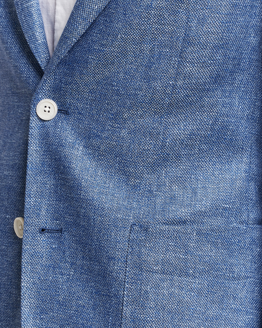 Homme | Blazers | BOSS BLACK | Hanry Linen Blazer Medium Blue