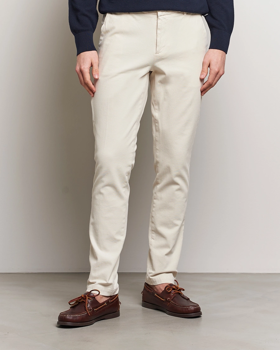 Homme | Sections | BOSS BLACK | Kaito1 Cotton Chinos Open White