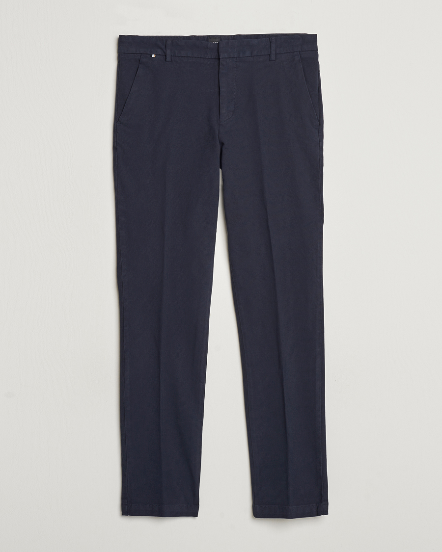 Homme | Pantalons | BOSS BLACK | Kaito1 Cotton Chinos Dark Blue