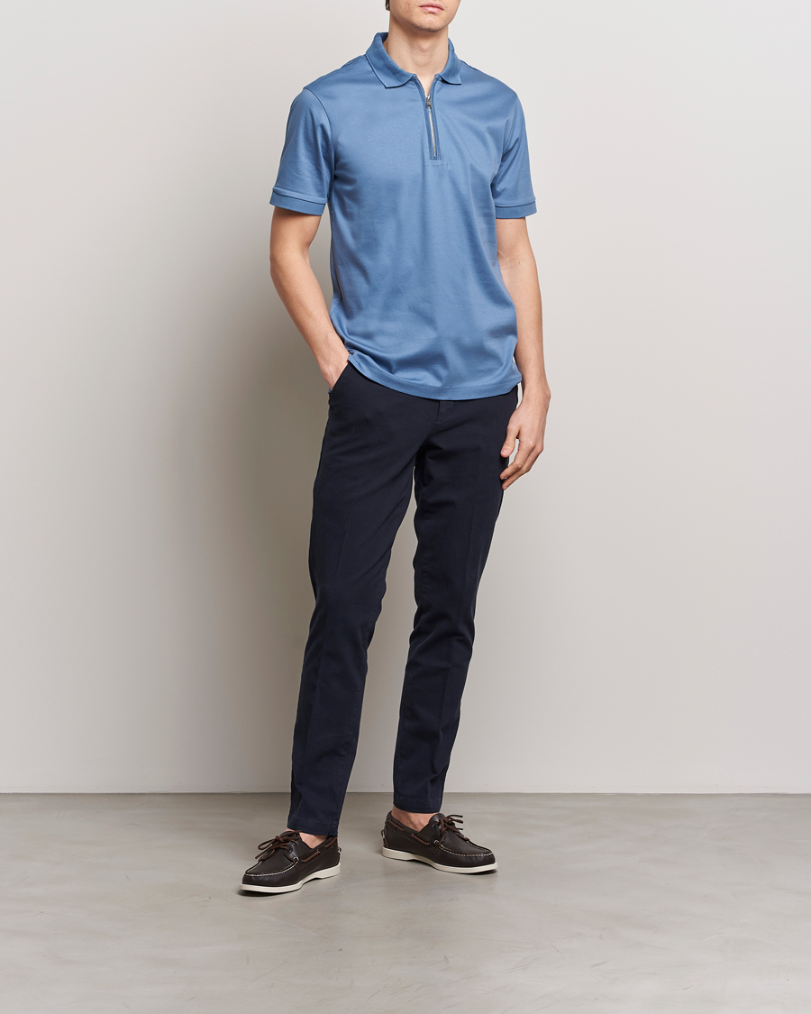 Homme | Pantalons | BOSS BLACK | Kaito1 Cotton Chinos Dark Blue