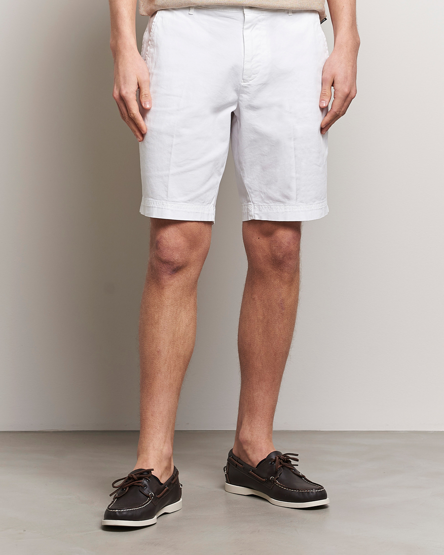 Homme |  | BOSS BLACK | Slice Cotton Shorts White