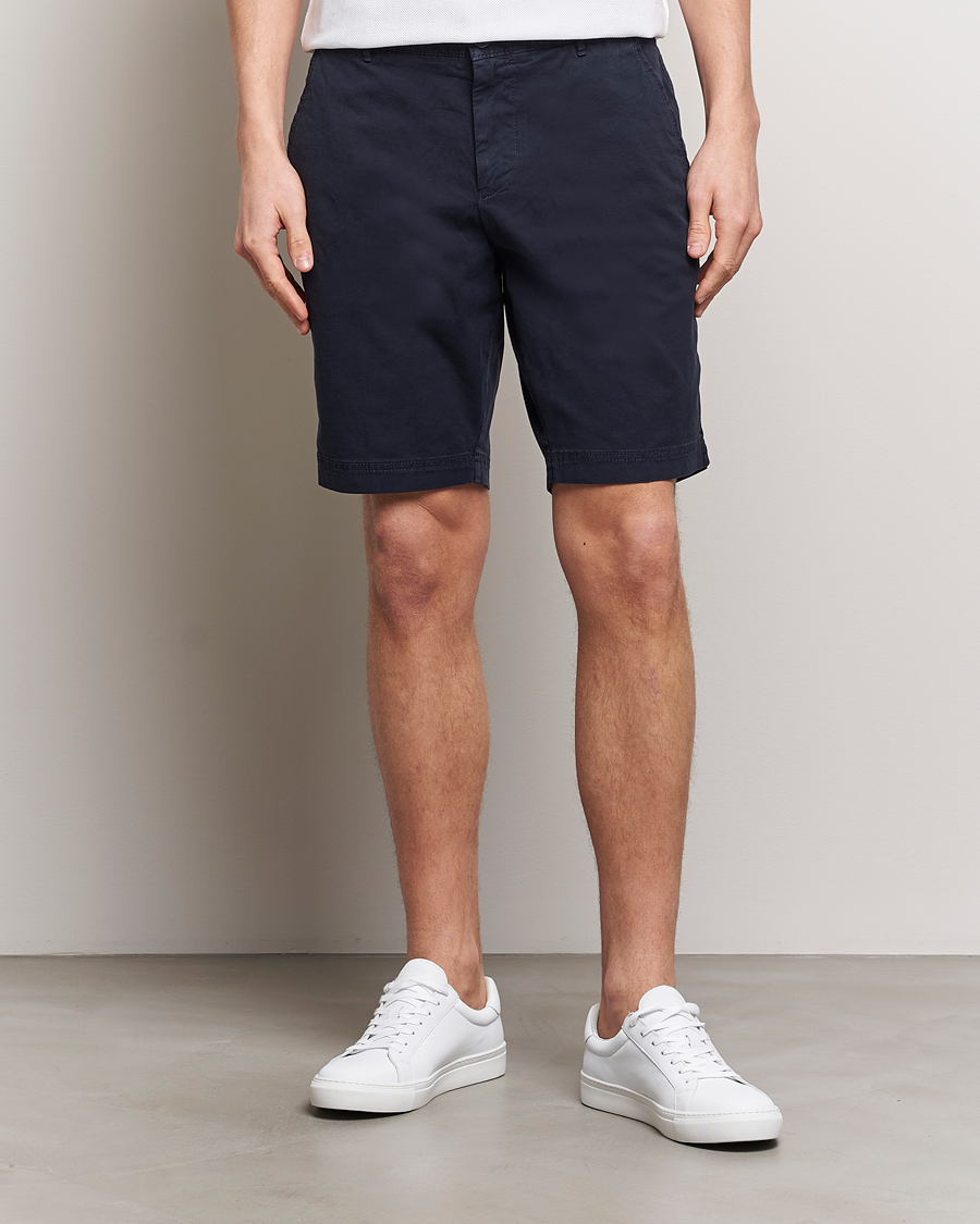 Homme | Shorts Chinos | BOSS BLACK | Slice Cotton Shorts Dark Blue