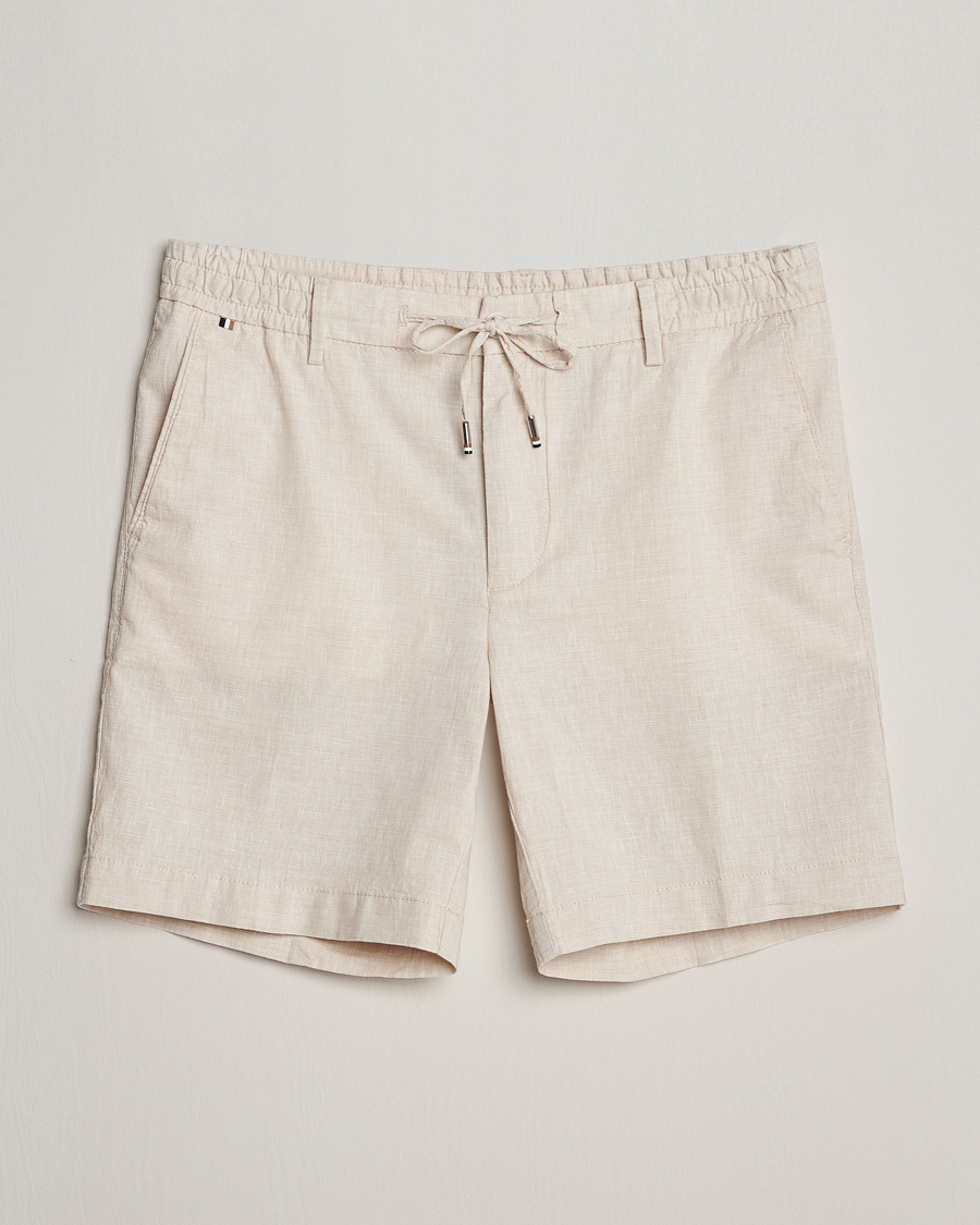 Homme | Shorts | BOSS BLACK | Kane Drawstring Shorts Light Beige