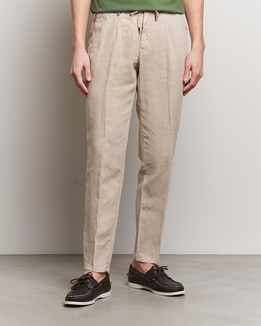 Homme | La collection lin | BOSS BLACK | Genius Slim Fit Linen Pants Dark Beige