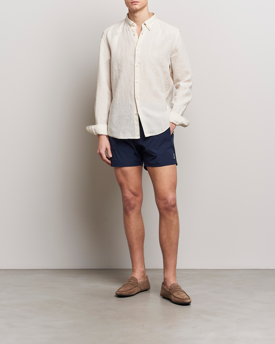 Homme | Chemises | BOSS BLACK | Liam Linen Shirt Open White
