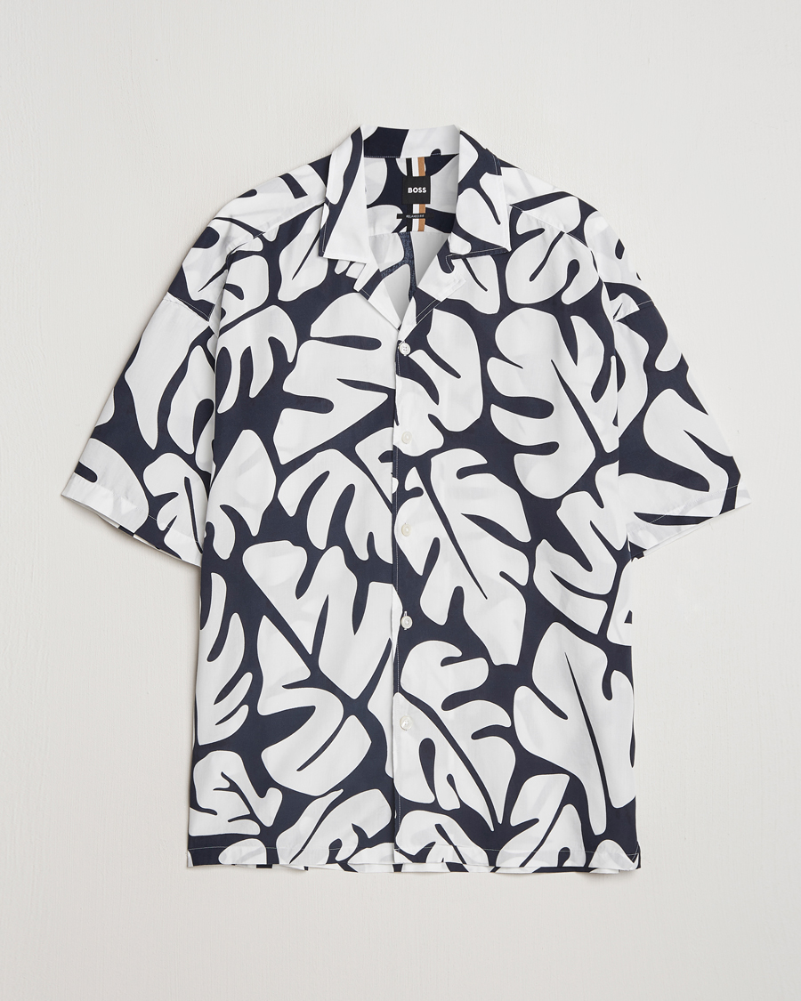 Homme | Chemises | BOSS BLACK | Drew Short Sleeve Shirt Dark Blue