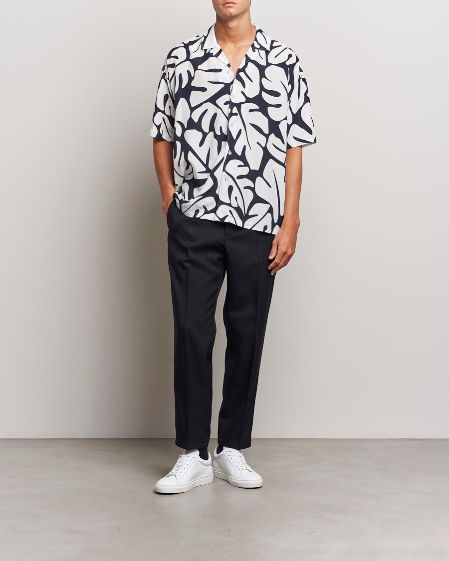 Homme | Chemises | BOSS BLACK | Drew Short Sleeve Shirt Dark Blue