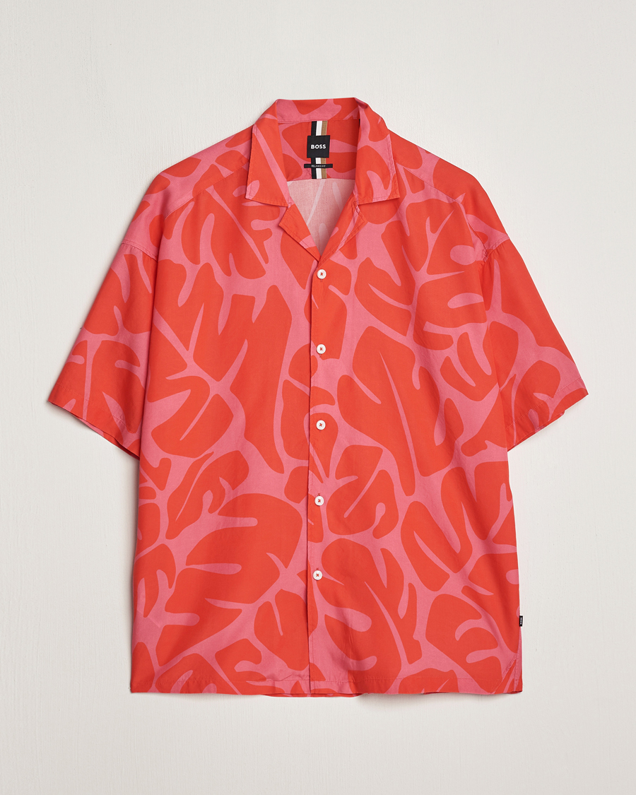Homme | Chemises | BOSS BLACK | Drew Short Sleeve Shirt Bright Red