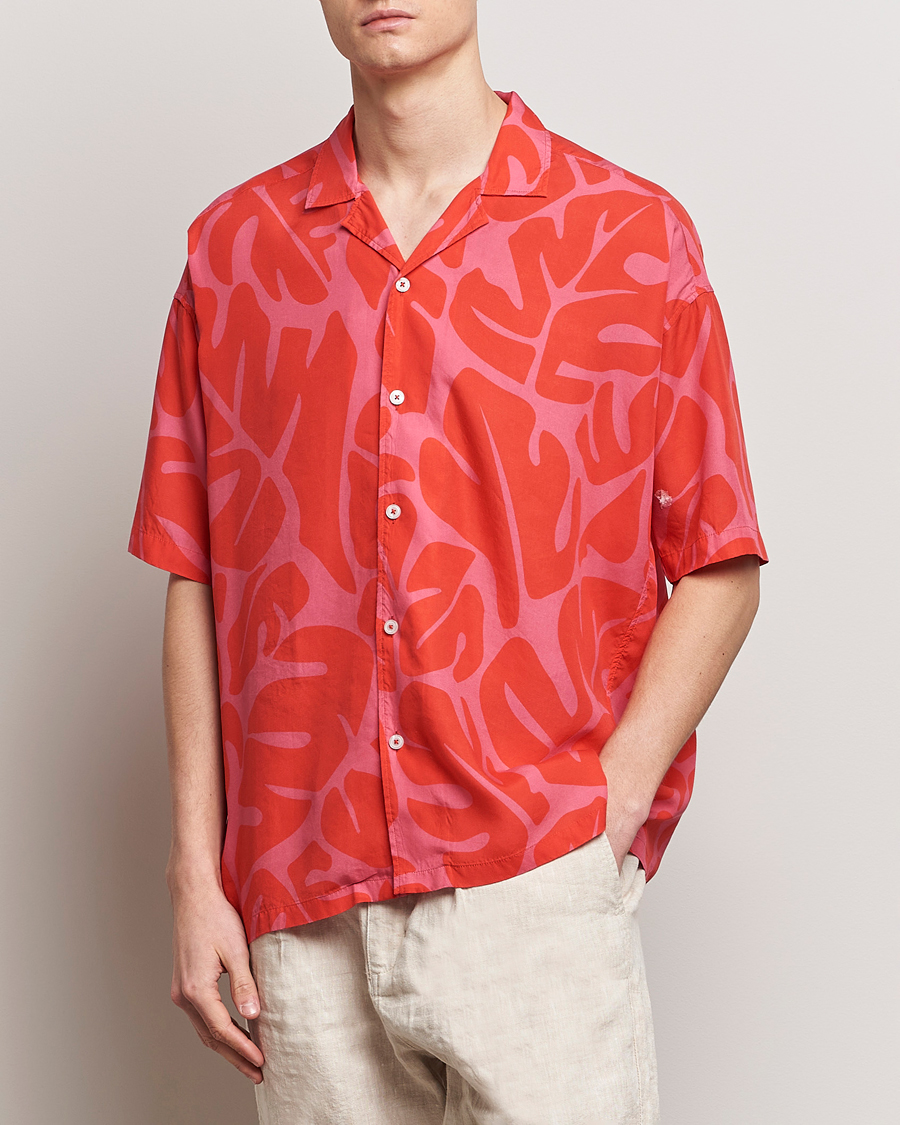 Homme | Sections | BOSS BLACK | Drew Short Sleeve Shirt Bright Red