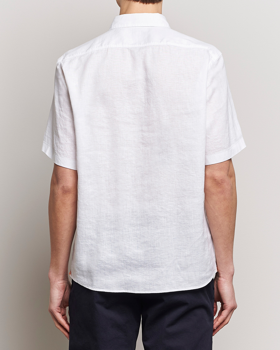 Homme | Chemises | BOSS BLACK | Liam Short Sleeve Linen Shirt White
