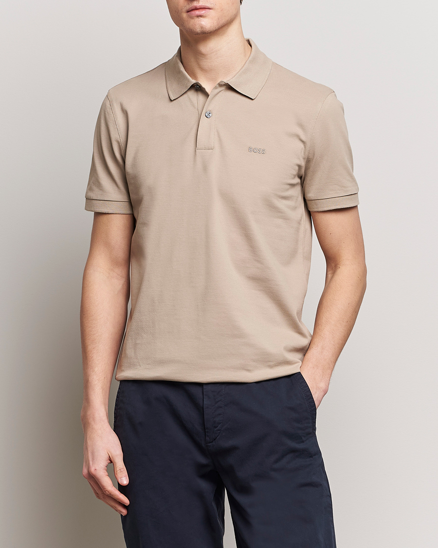 Homme | Polos | BOSS BLACK | Pallas Polo Dark Beige