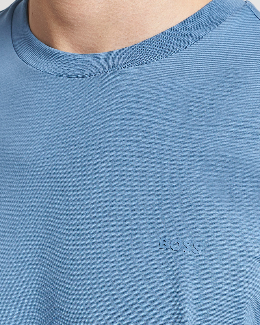 Homme | T-shirts | BOSS BLACK | Thompson Crew Neck T-Shirt Light Blue
