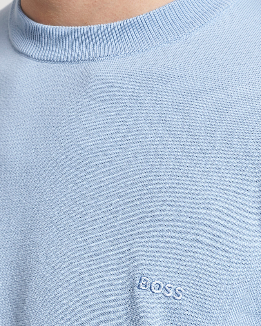 Homme | Pulls Et Tricots | BOSS BLACK | Pacas Crew Neck Pullover Light Blue