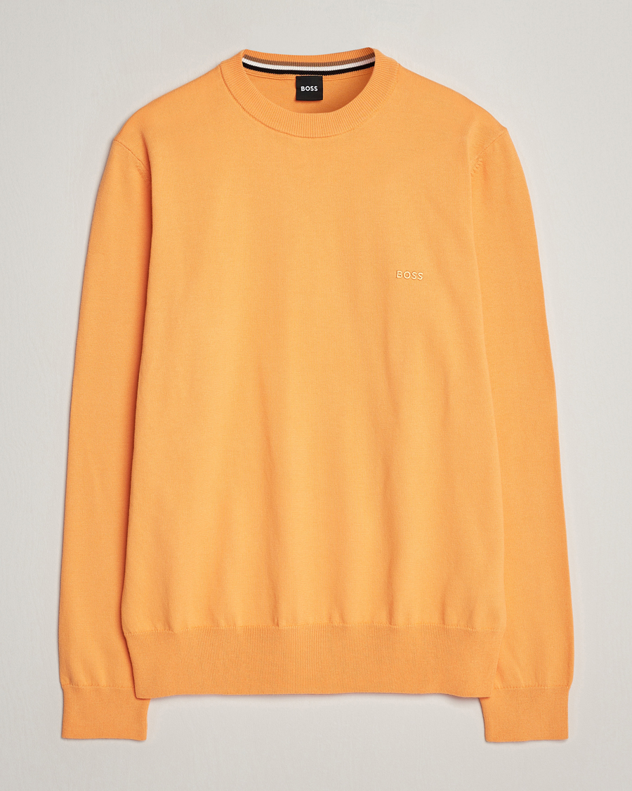 Homme | Pulls Et Tricots | BOSS BLACK | Pacas Crew Neck Pullover Medium Orange