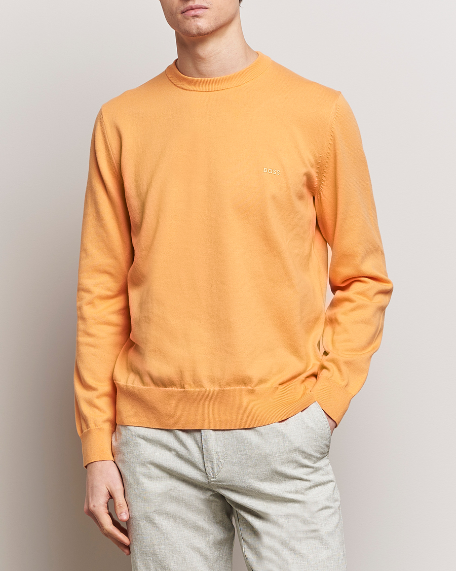 Homme | Pulls Et Tricots | BOSS BLACK | Pacas Crew Neck Pullover Medium Orange