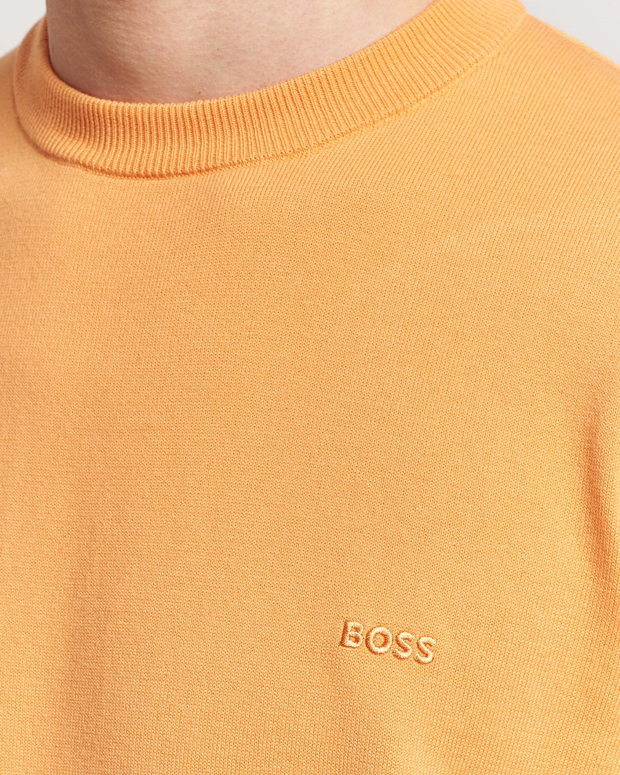 Homme | Pulls Et Tricots | BOSS BLACK | Pacas Crew Neck Pullover Medium Orange
