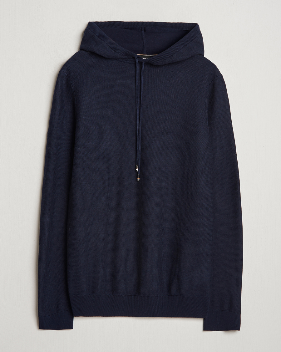 Homme | Pulls Et Tricots | BOSS BLACK | Trapani Hoodie Dark Blue