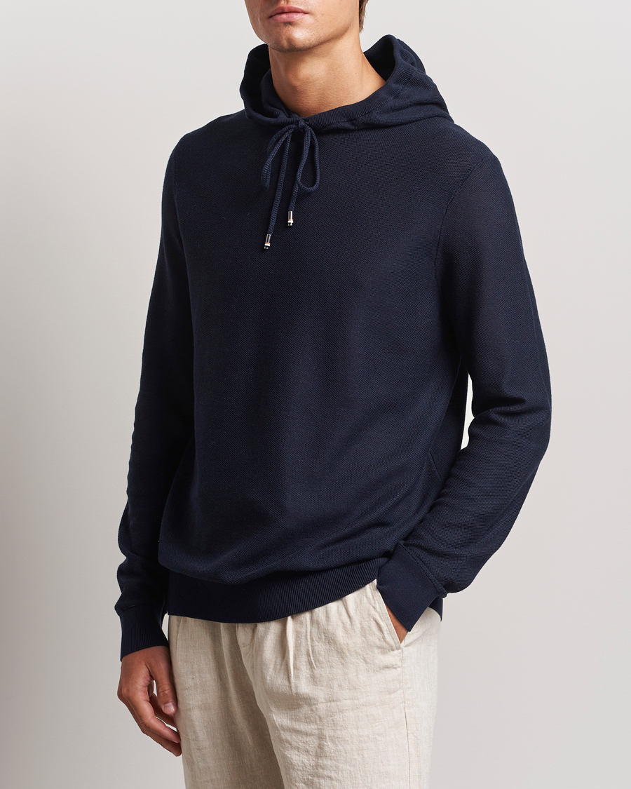 Homme | Pulls Et Tricots | BOSS BLACK | Trapani Hoodie Dark Blue
