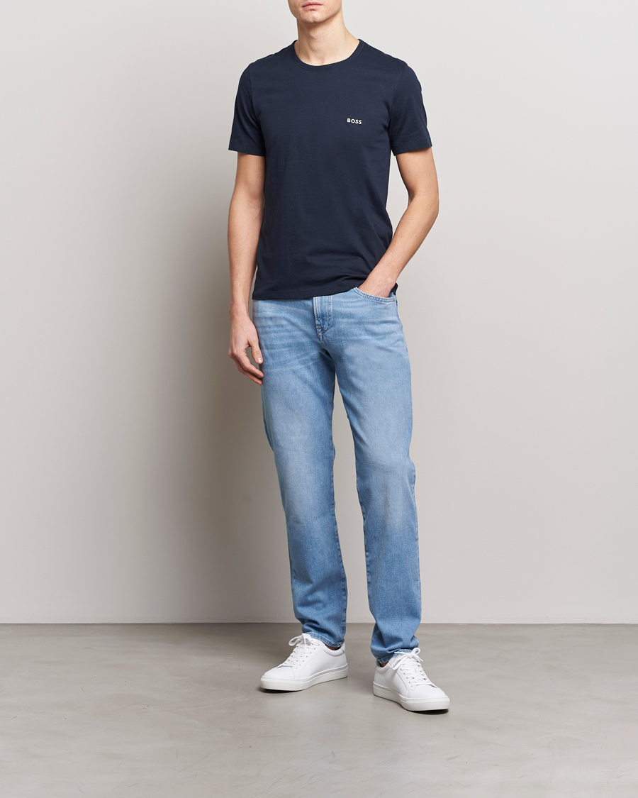 Homme | T-shirts | BOSS BLACK | 3-Pack Crew Neck T-Shirt Blue