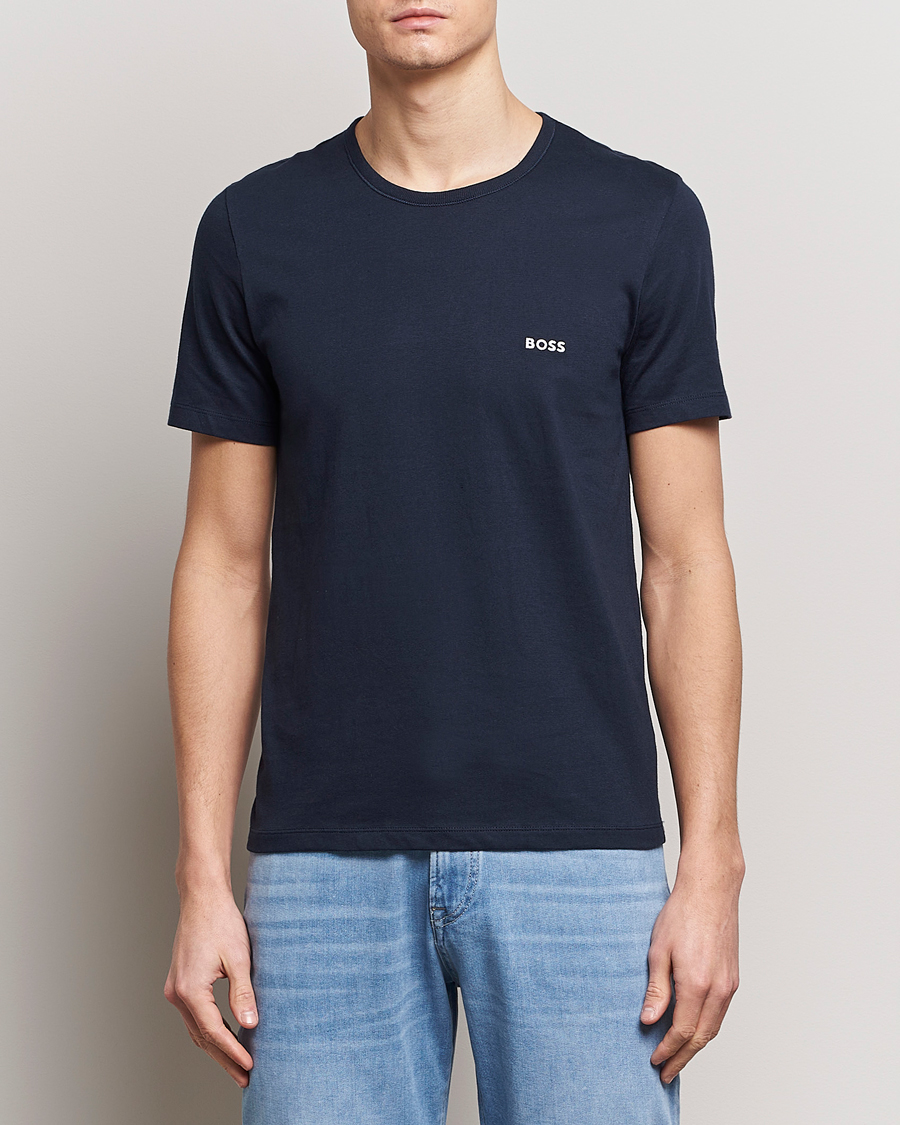 Homme | Sections | BOSS BLACK | 3-Pack Crew Neck T-Shirt Blue