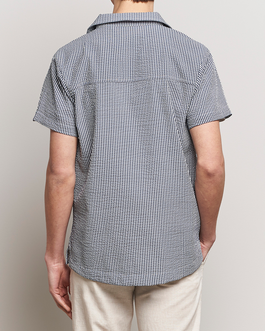 Homme | Chemises | BOSS BLACK | Short Sleeve Open Collar Shirt Navy