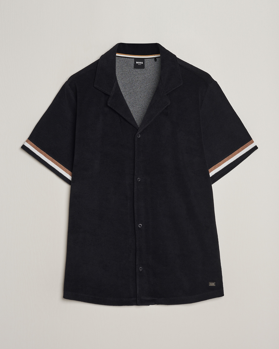 Homme | Chemises | BOSS BLACK | Short Sleeve Terry Shirt Black
