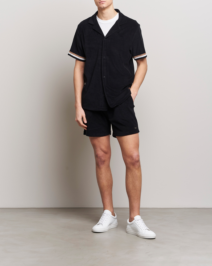 Homme | Chemises | BOSS BLACK | Short Sleeve Terry Shirt Black