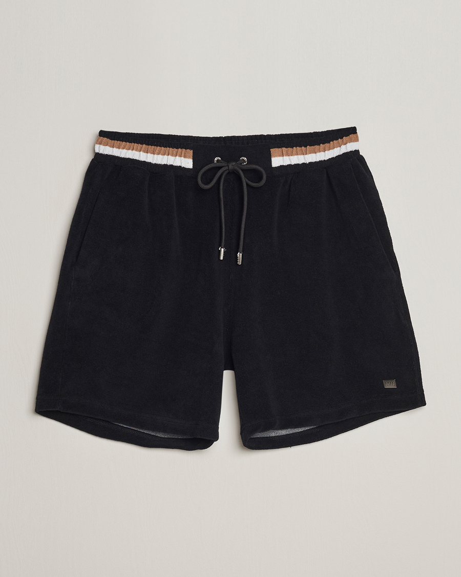 Homme | Shorts | BOSS BLACK | Terry Shorts Black