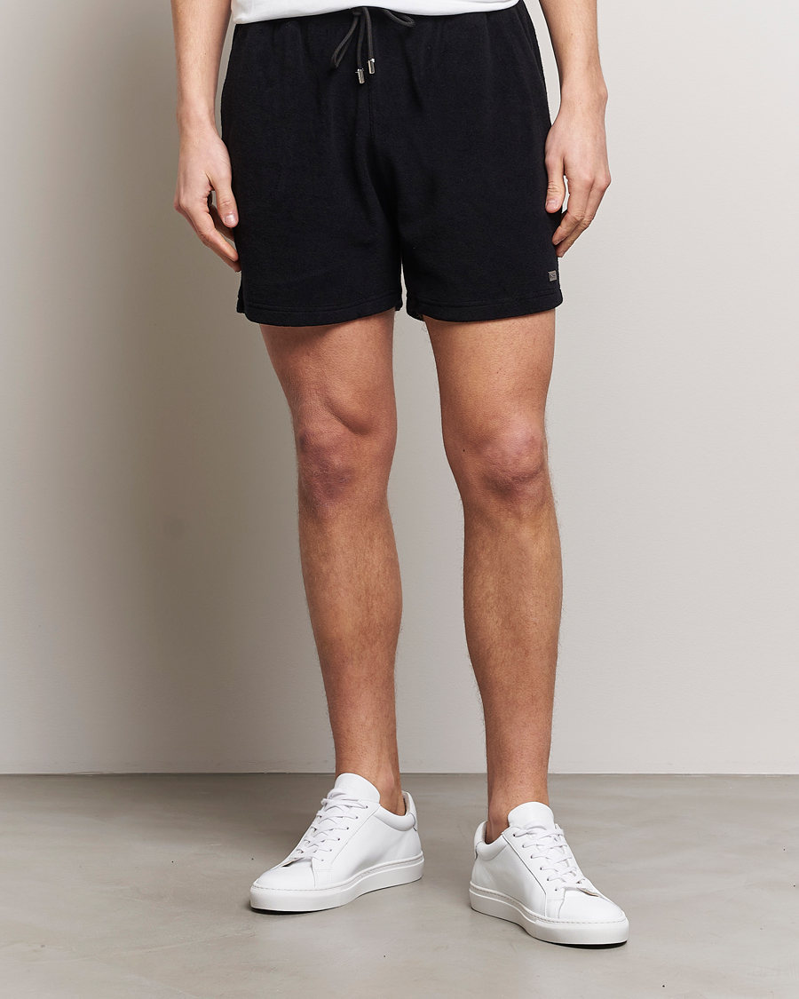 Homme | Shorts | BOSS BLACK | Terry Shorts Black