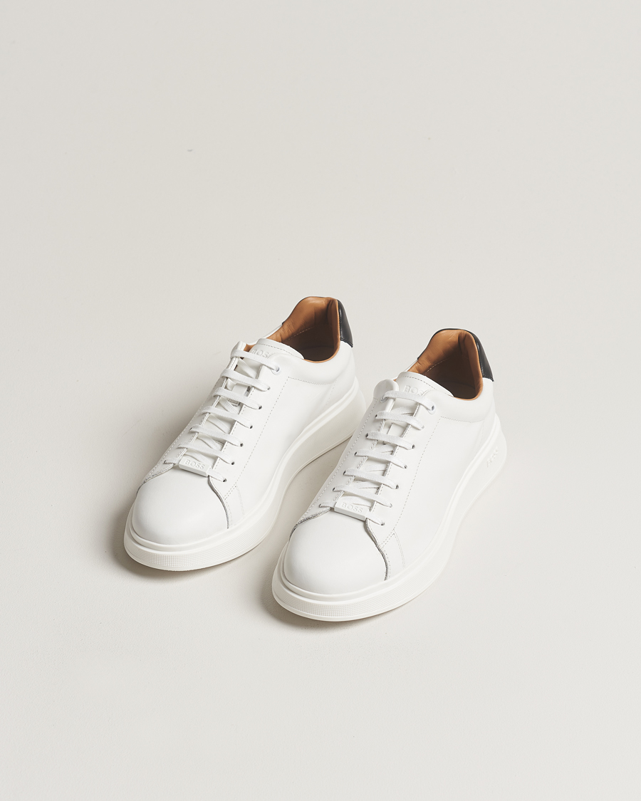 Homme | BOSS BLACK Bolton Leather Sneaker Natural | BOSS BLACK | Bolton Leather Sneaker Natural