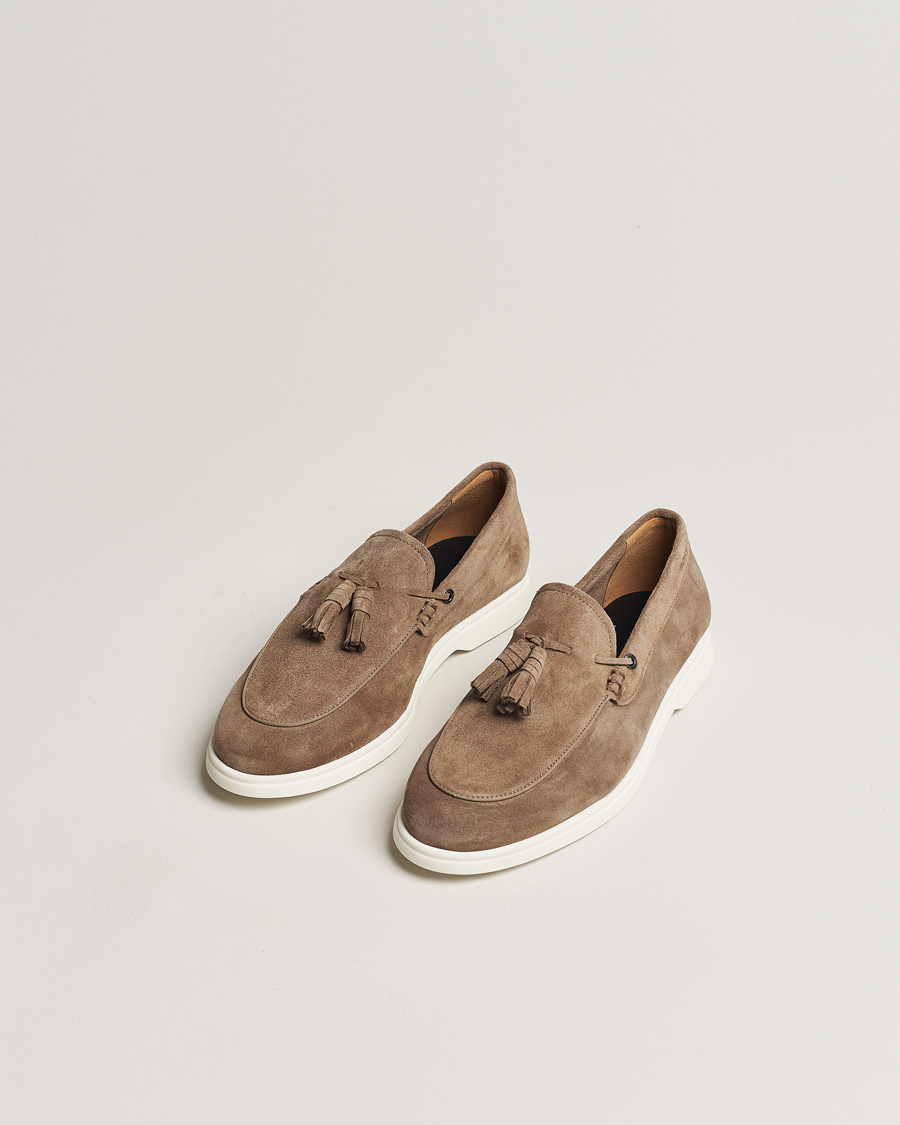 Homme | BOSS BLACK Sienne Tassle Loafer Suede Medium Beige | BOSS BLACK | Sienne Tassle Loafer Suede Medium Beige