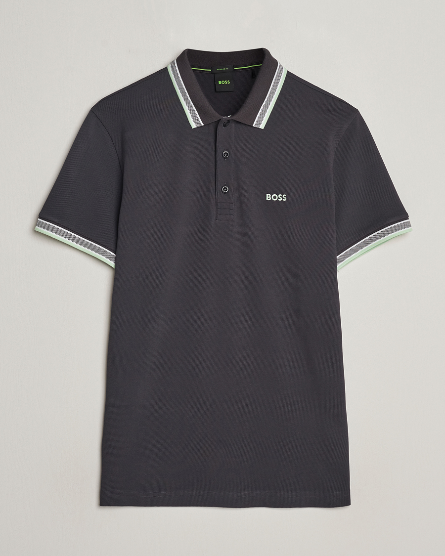 Homme | Polos | BOSS GREEN | Paddy Jersey Polo Charcoal