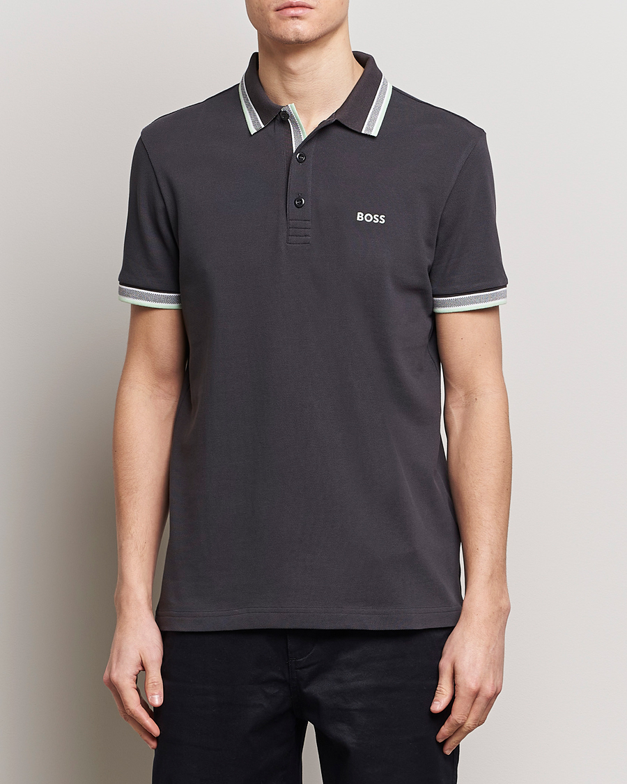 Homme |  | BOSS GREEN | Paddy Jersey Polo Charcoal