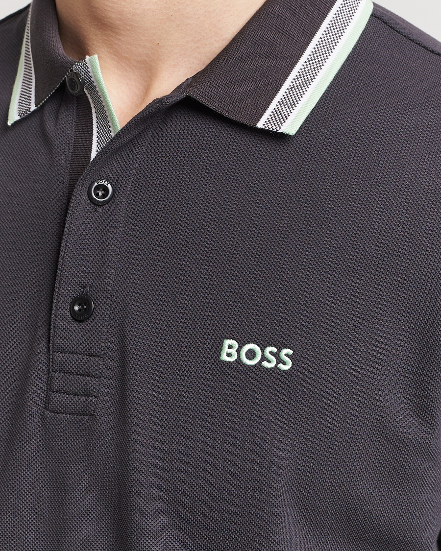 Homme | Polos | BOSS GREEN | Paddy Jersey Polo Charcoal