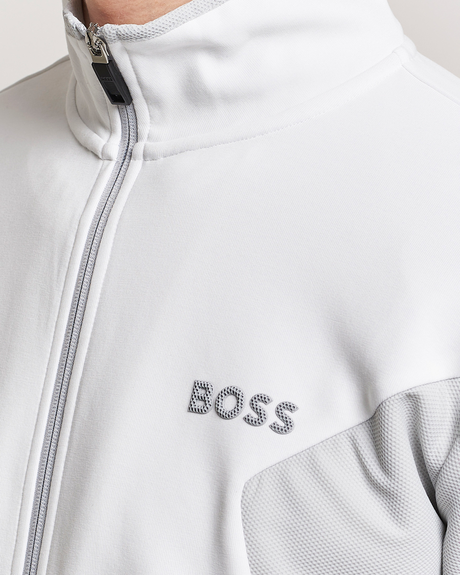 Homme | Pulls Et Tricots | BOSS GREEN | Skaz Full Zip Hoodie White