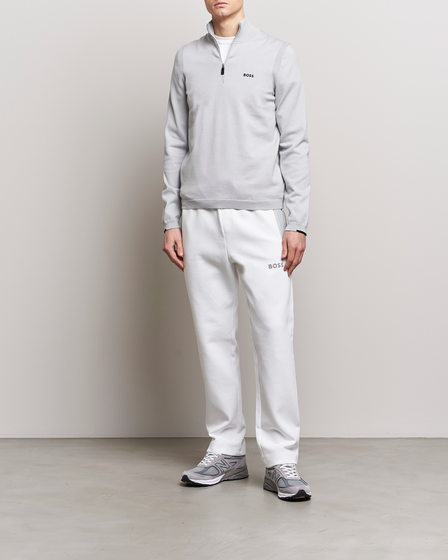 Homme | Pulls Et Tricots | BOSS GREEN | Ever Knitted Half Zip Light Grey