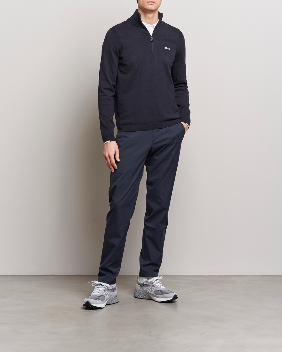 Homme | Pulls Et Tricots | BOSS GREEN | Ever Knitted Half Zip Dark Blue