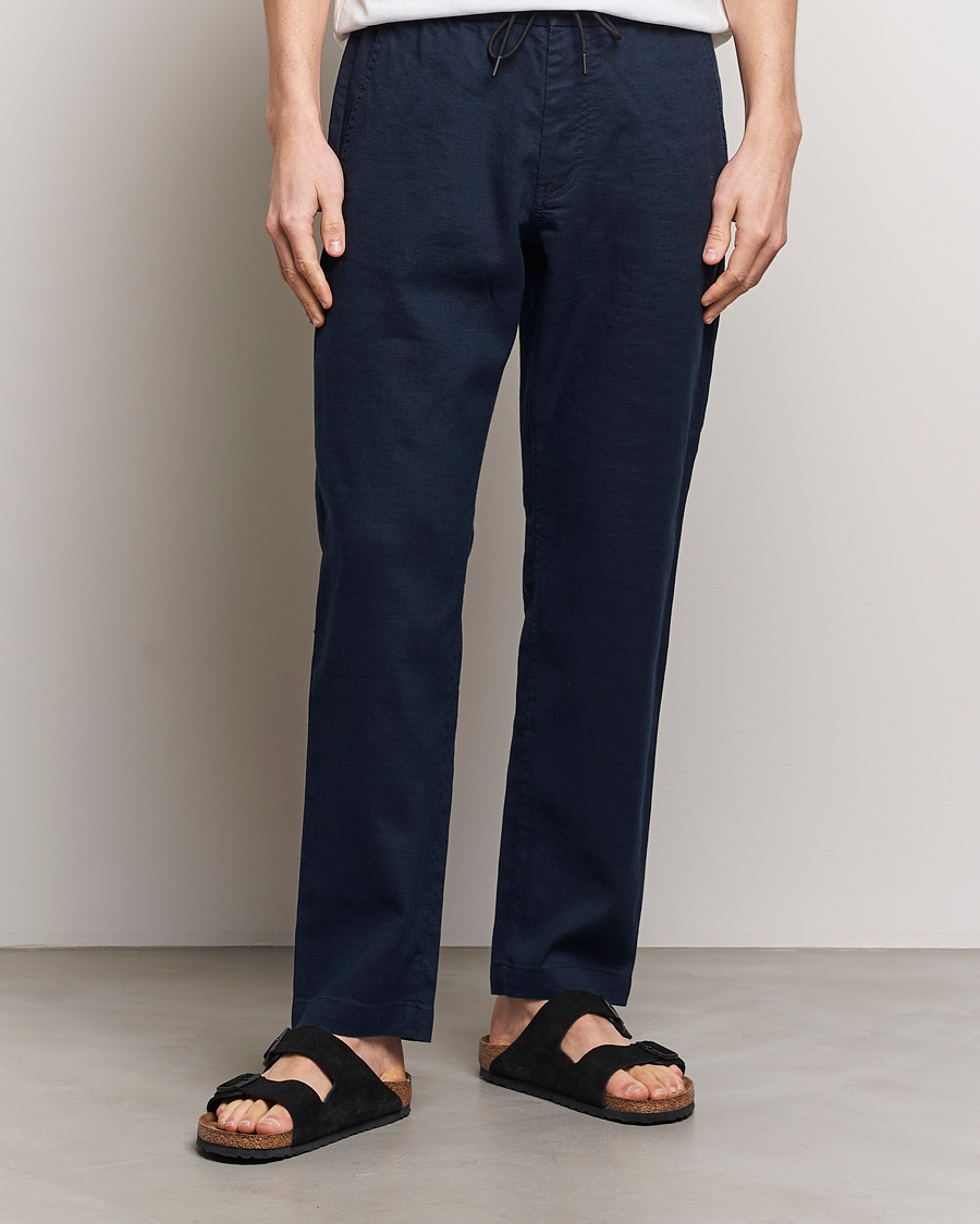 Homme | Vêtements | BOSS ORANGE | Sanderson Linen Pants Dark Blue