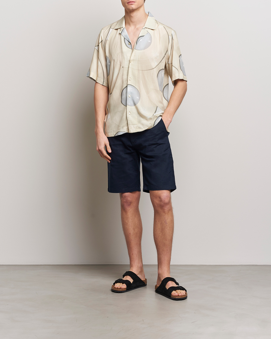 Homme | Shorts | BOSS ORANGE | Tapered Chino Drawstring Shorts Dark Blue