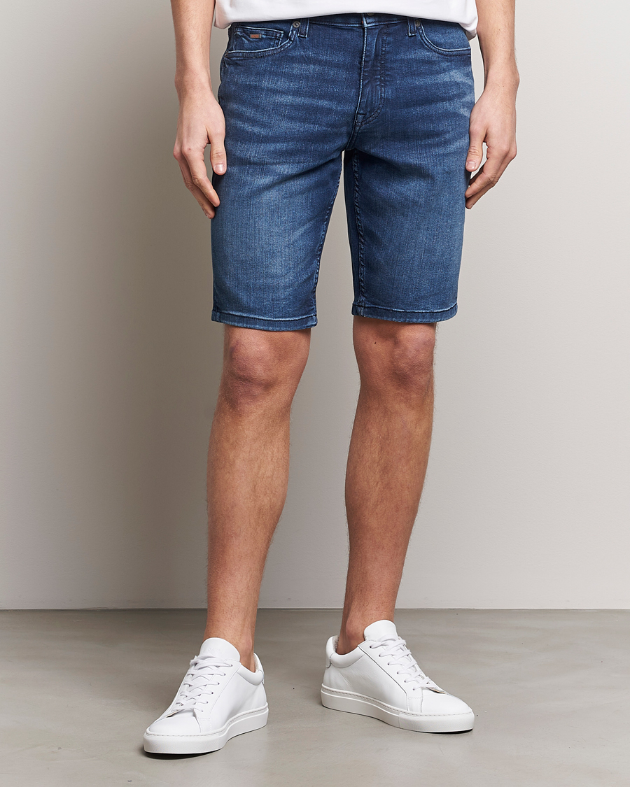Homme |  | BOSS ORANGE | Delaware Jeans Shorts Navy
