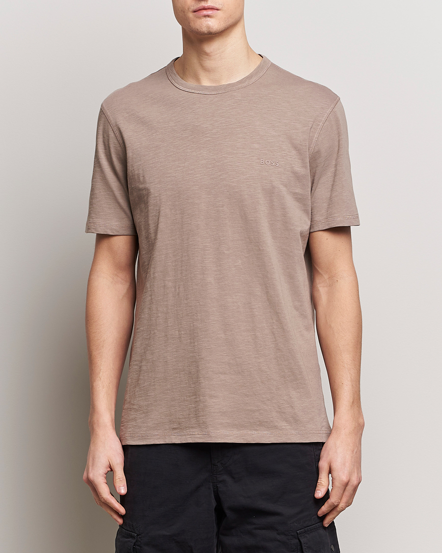 Homme | T-shirts À Manches Courtes | BOSS ORANGE | Tegood Crew Neck T-Shirt Open Brown
