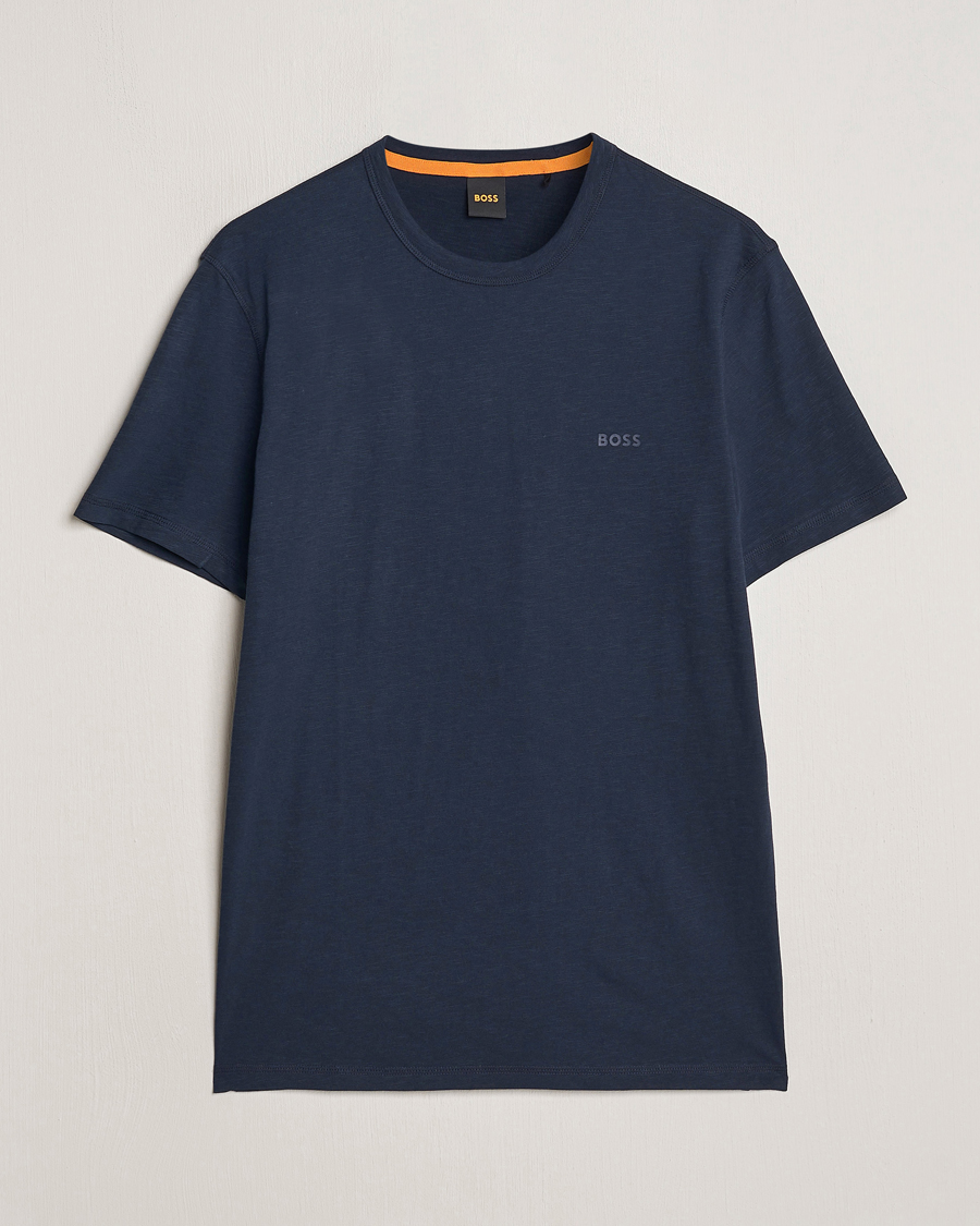 Homme | T-shirts | BOSS ORANGE | Tegood Crew Neck T-Shirt Dark Blue