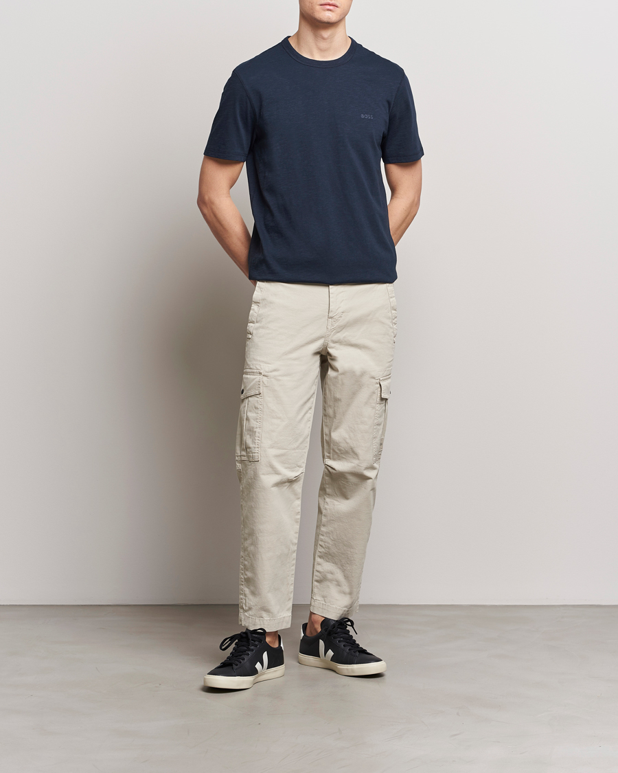 Homme | T-shirts | BOSS ORANGE | Tegood Crew Neck T-Shirt Dark Blue