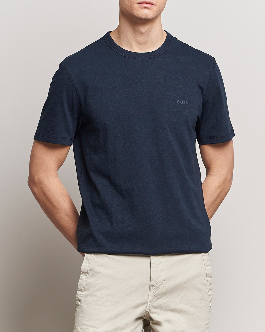Homme | T-shirts À Manches Courtes | BOSS ORANGE | Tegood Crew Neck T-Shirt Dark Blue