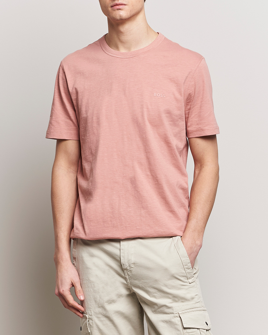 Homme |  | BOSS ORANGE | Tegood Crew Neck T-Shirt Open Pink