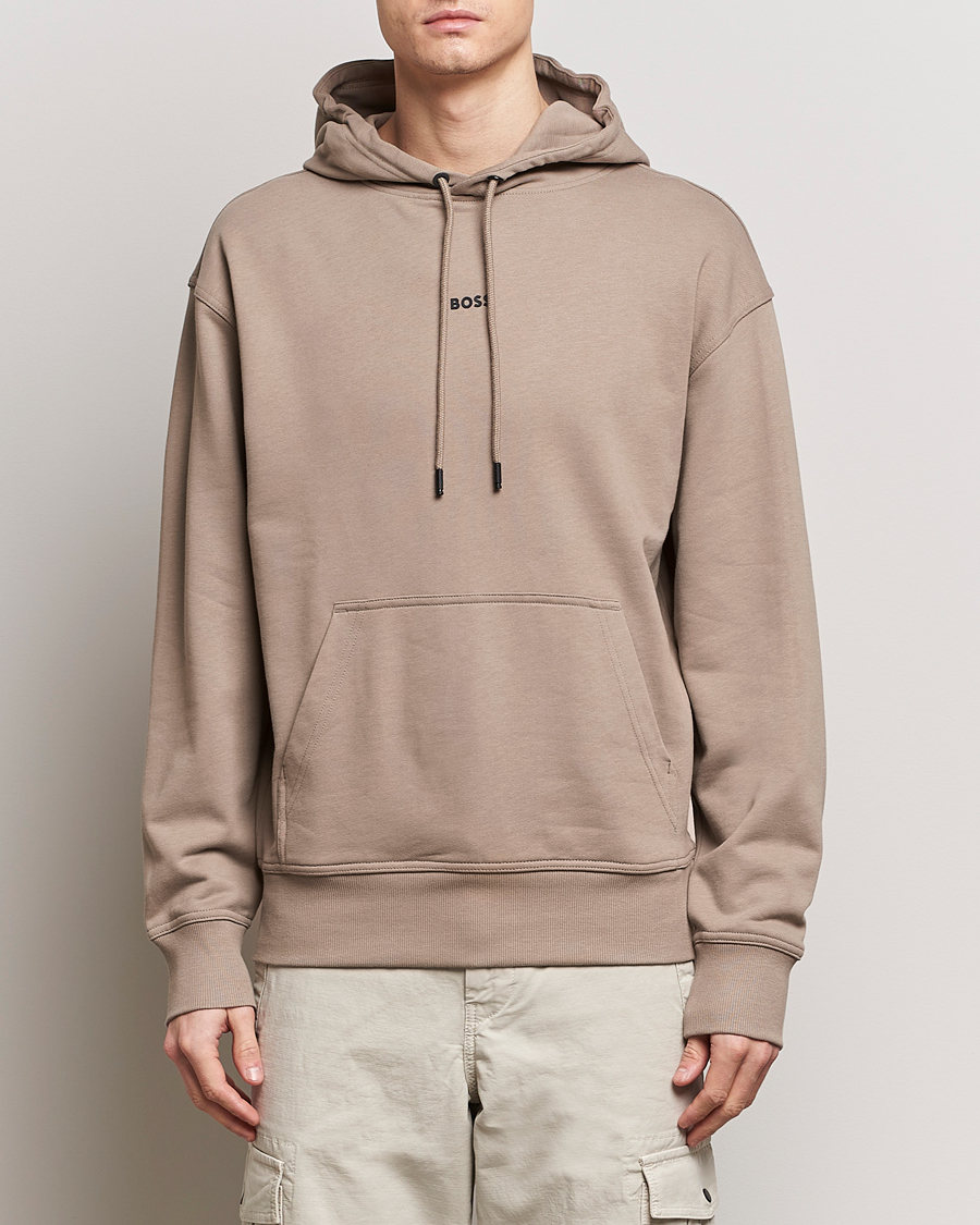 Homme | Pulls Et Tricots | BOSS ORANGE | WeSmall Logo Hoodie Open Brown